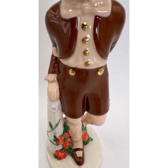 Rare Vtg Holland Mold Figurine Victorian Boy Hand Painted - Picture 3 of 11
